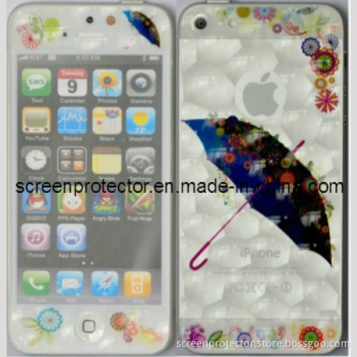 3D Umbrella and Water Cube Design for iPhone 5 Front and Back